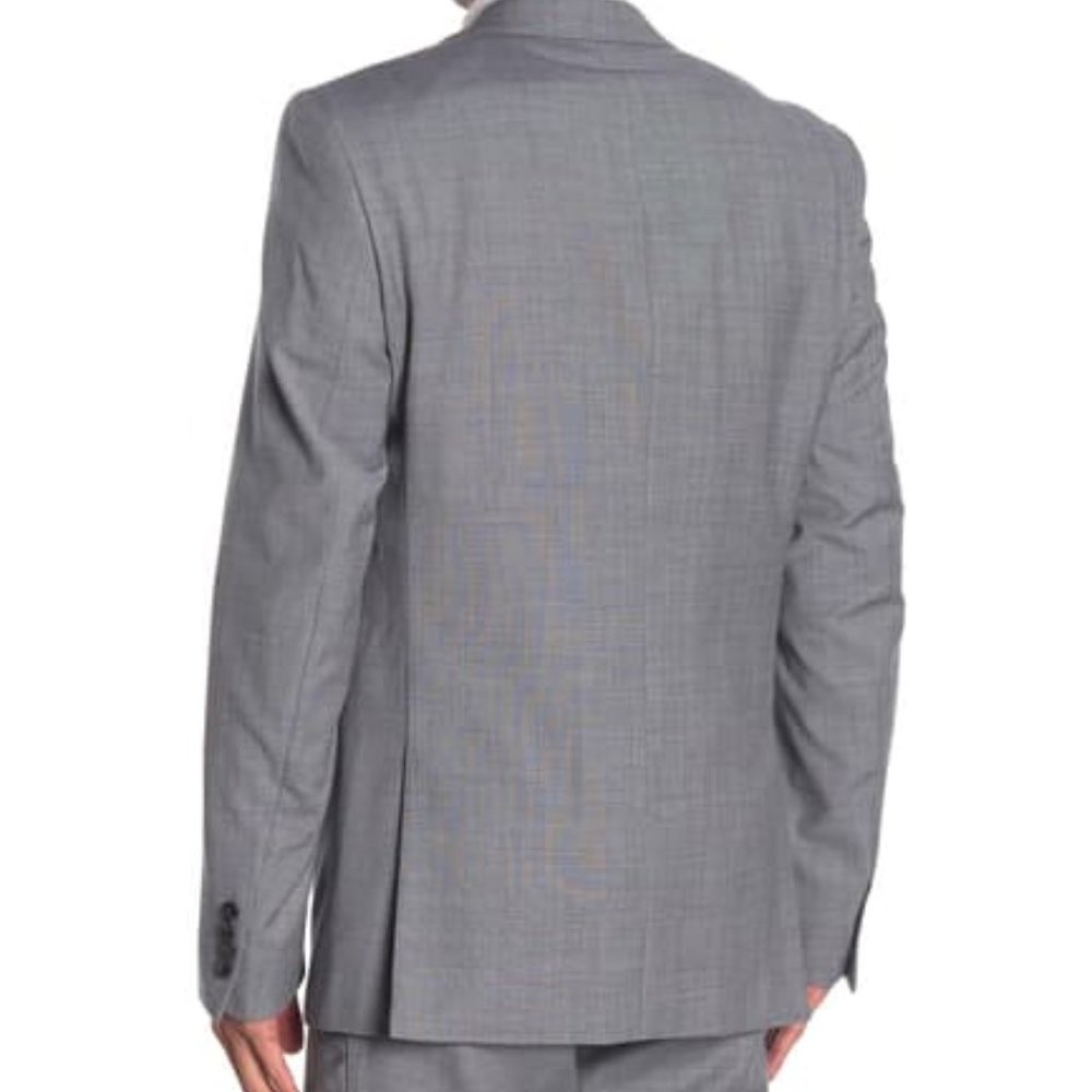 Calvin Klein Solid Medium Grey Suit Jacket 38s - image 2